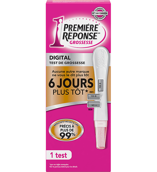 Test de grossesse First ResponseMC Digital