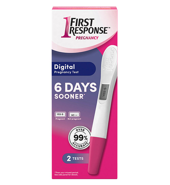 First Response Digital Pregnancy Test 2-count.