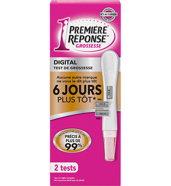 Test de grossesse First Response(MC) Digital, 2 tests
