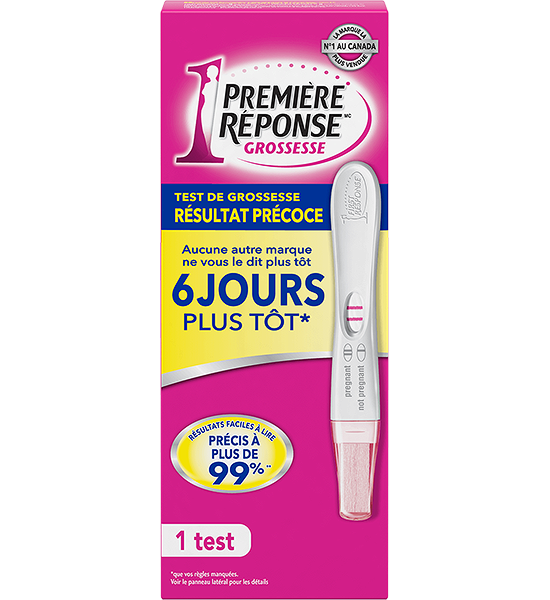 Test de grossesse First ResponseMC Résultat précoce.
