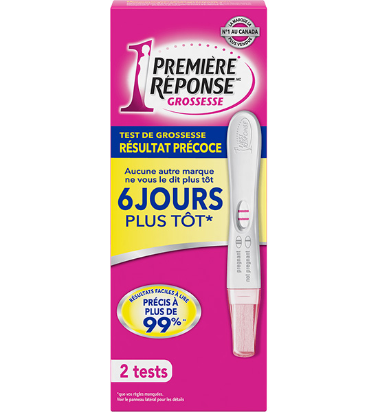 Test de grossesse First Response(MC) Résultat précoce 2 tests