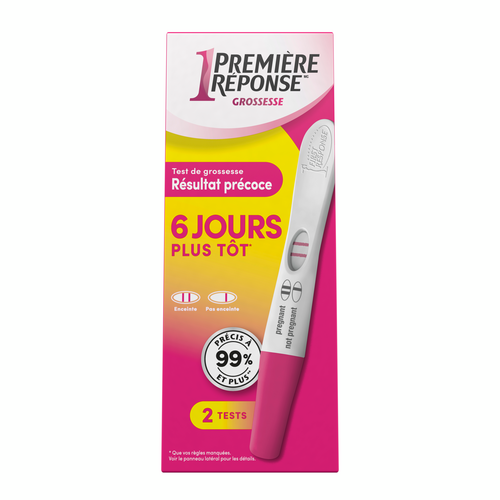 Test de grossesse First Response(MC) Résultat précoce 2 tests