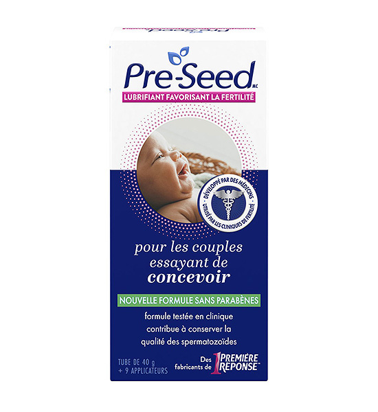 Lubrifiant favorisant la fertilité Pre-Seed Première RéponseMC.