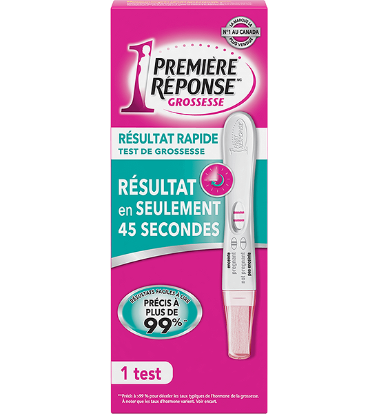Test de grossesse First ResponseMC Résultat rapide.