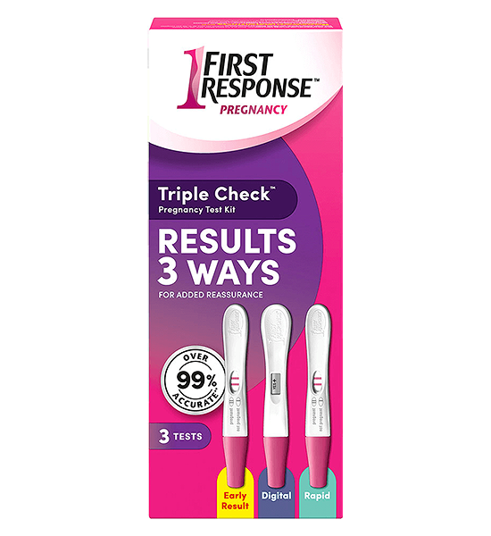 First Response Triple Check Pregnancy Test.